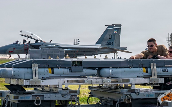 F-15EX weapons load inspection advances Kadena integration