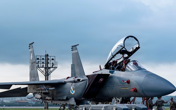 F-15EX weapons load inspection advances Kadena integration