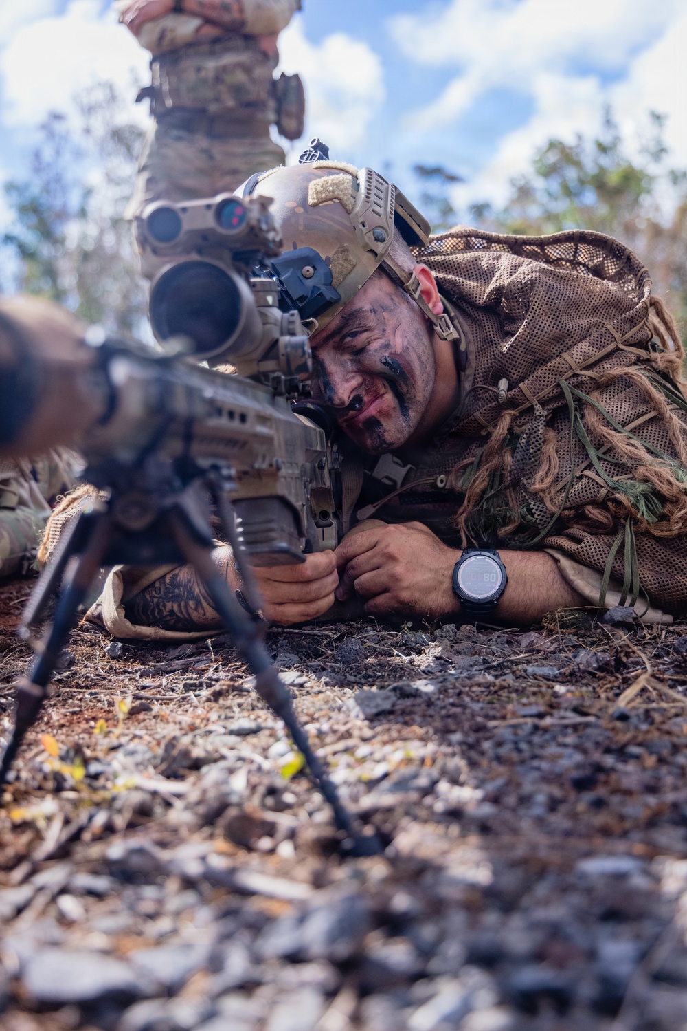 1-27 conducts live fire sniper training at Schofield Barracks