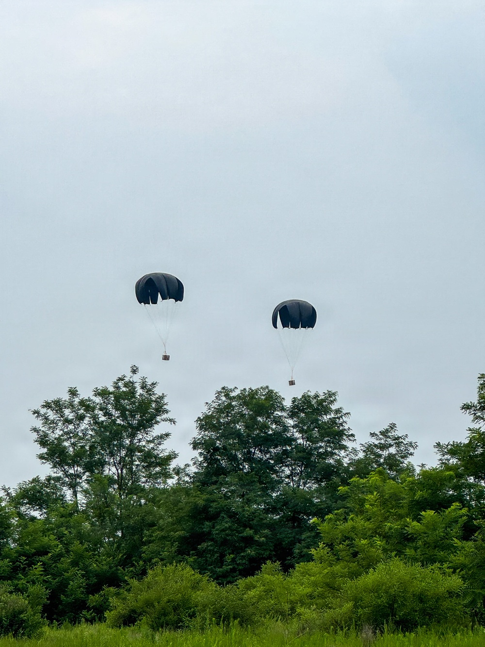 Champion Brigade Joint Airdrop of Class I Supplies with ROK Forces