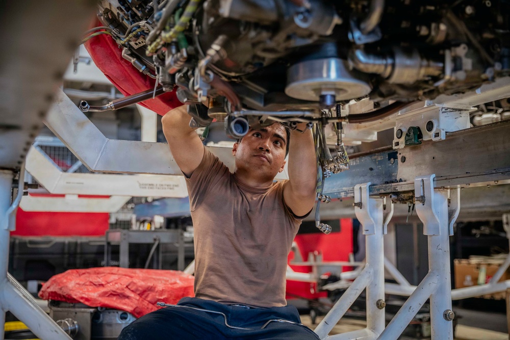 George Washington Conducts Routine F414 Turbofan Engine Maintenance
