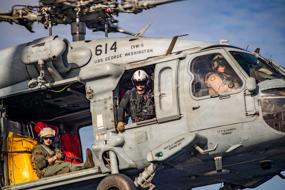 George Washington Conducts Flight Operations