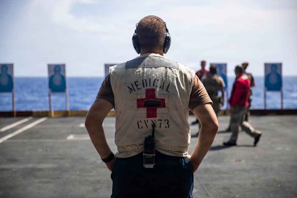 George Washington Conducts Live Fire Exercise
