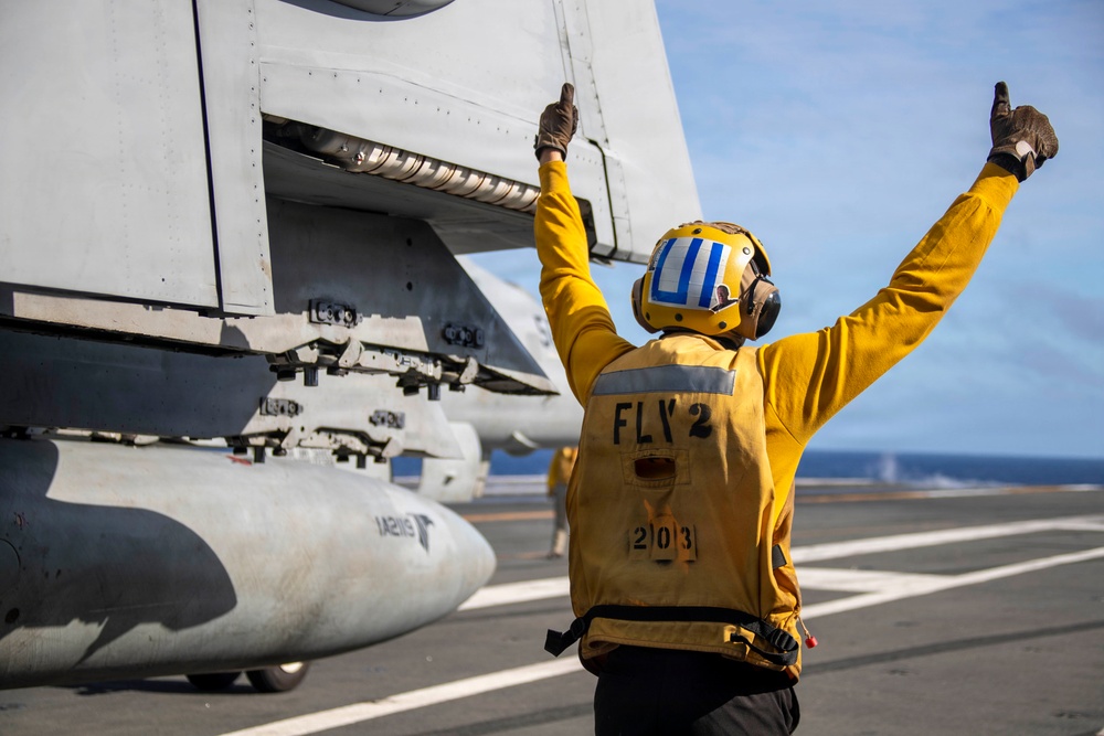 George Washington Conducts Flight Operations