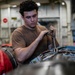 George Washington Conducts Routine F414 Trubofan Engine Maintenance