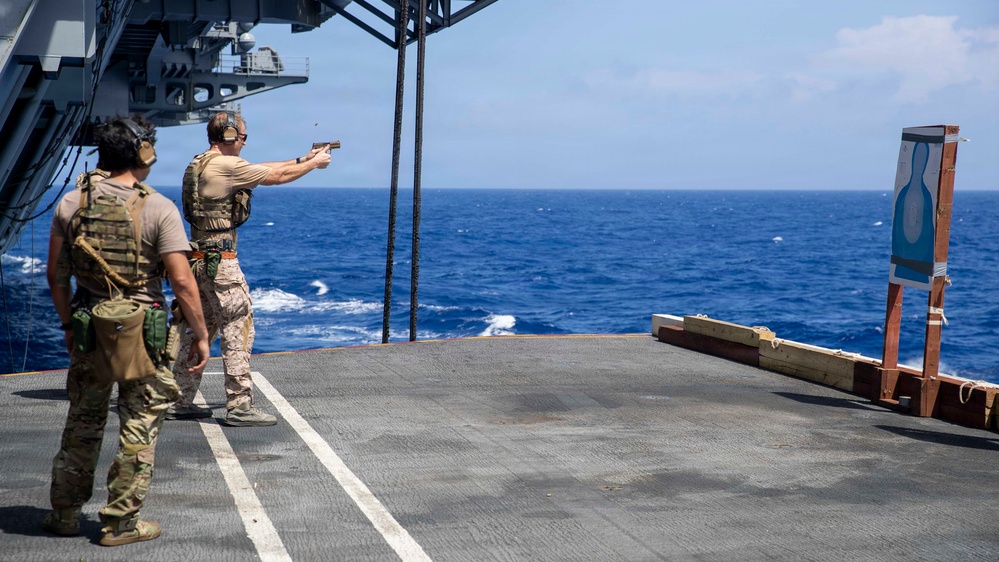 George Washington Conducts Live Fire Exercise