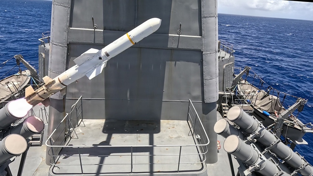 JS Kongo conducts Harpoon live-fire during RIMPAC sinking exercise