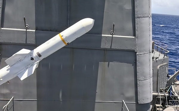 JS Kongo conducts Harpoon live-fire during RIMPAC sinking exercise