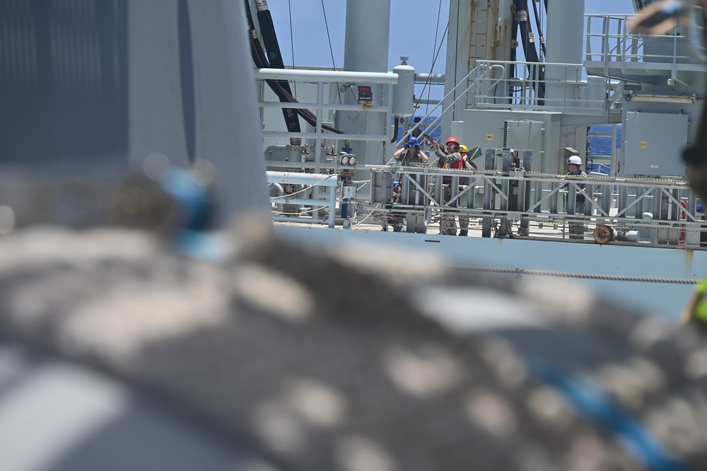 JS Kongo conducts replenishment at sea with Royal Canadian Navy replenishment ship during RIMPAC 2026