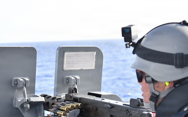 Japan Maritime Self-Defense Force conduct live-fire training with unmanned aerial vehicle support during RIMPAC 2026