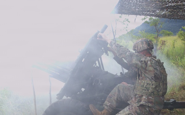 Guam National Guard and Malaysian Army artillery live fire