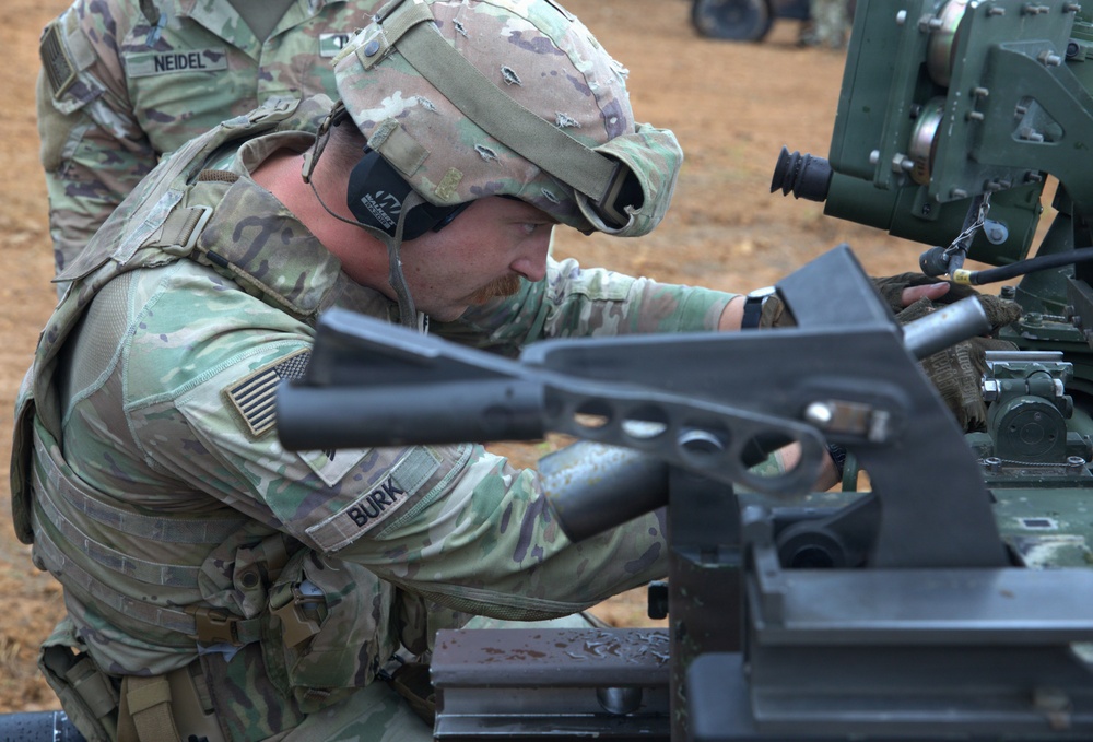 Guam National Guard and Malaysian Army artillery live fire