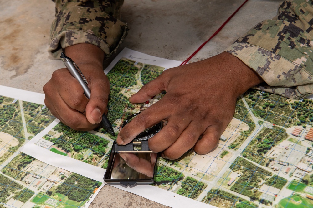 CTF 68 Sailors complete a Practical Expeditionary Warfare Board