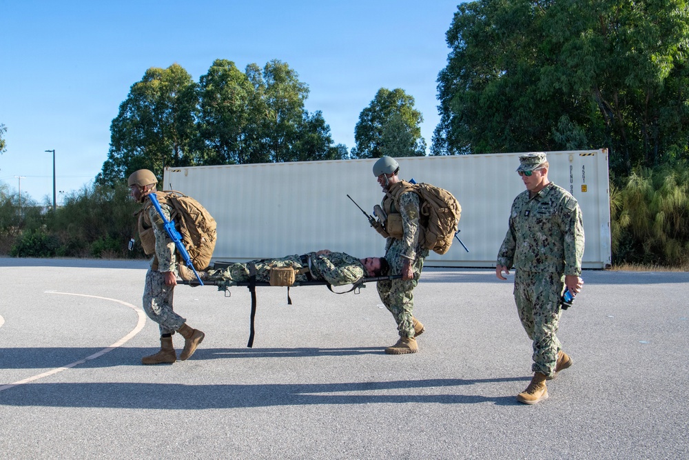 CTF 68 Sailors complete a Practical Expeditionary Warfare Board