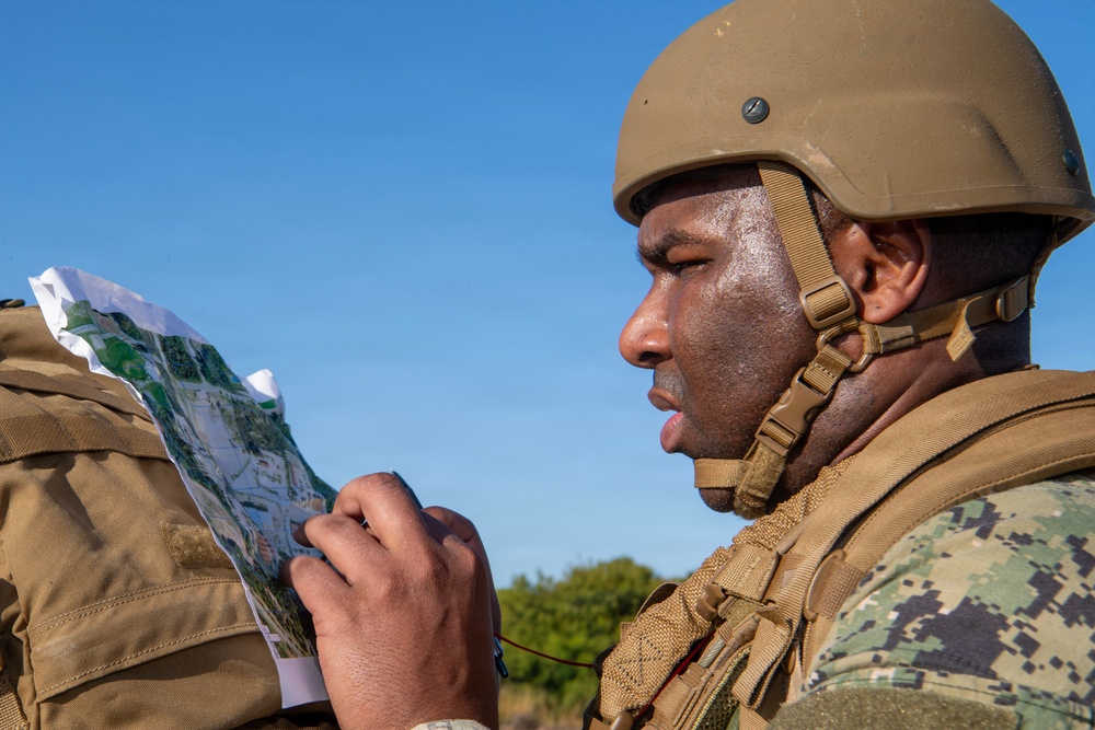 CTF 68 Sailors complete a Practical Expeditionary Warfare Board