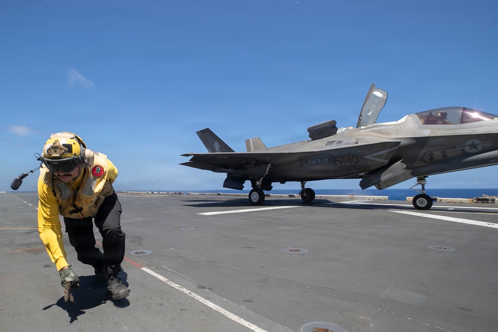 USS Tripoli Conducts Flight Operations