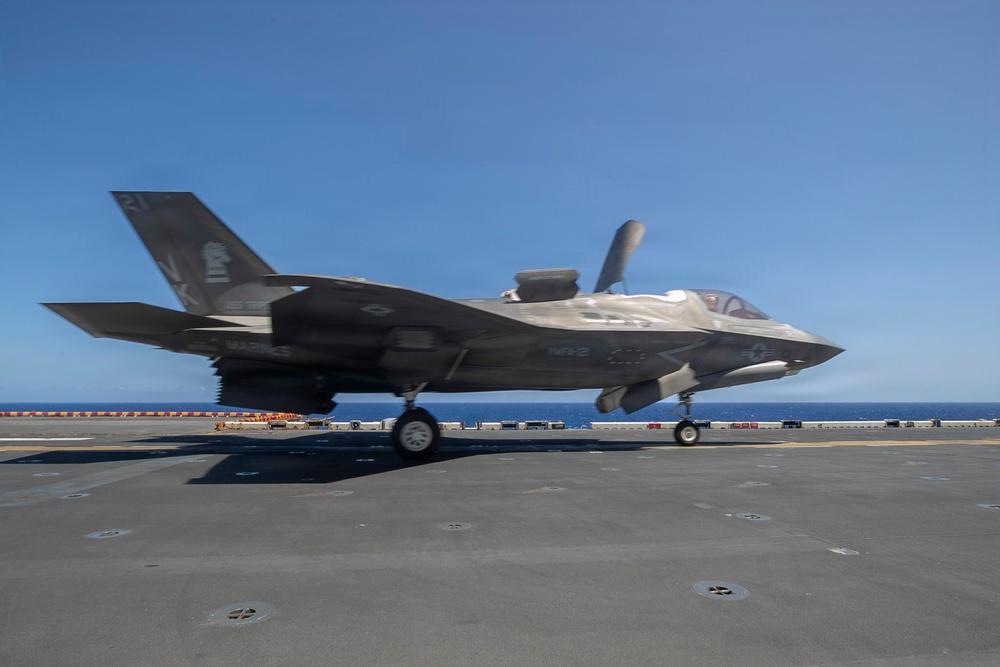 USS Tripoli Conducts Flight Operations