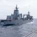 USS Santa Barbara conducts replenishment-at-sea with HMAS Supply