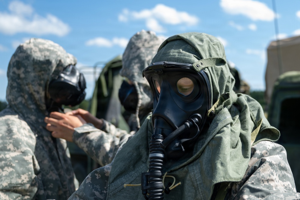 12th Combat Aviation Brigade conducts aircraft decontamination training during Gunslinger Gambit