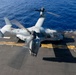 USS Tripoli Conducts MV-22 Osprey Fly-Over
