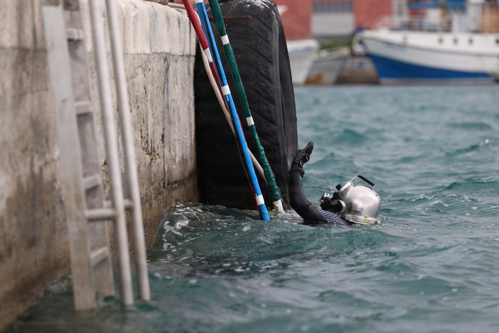U.S. Navy Seabee Divers Conduct Underwater Infrastructure Repairs in Croatia