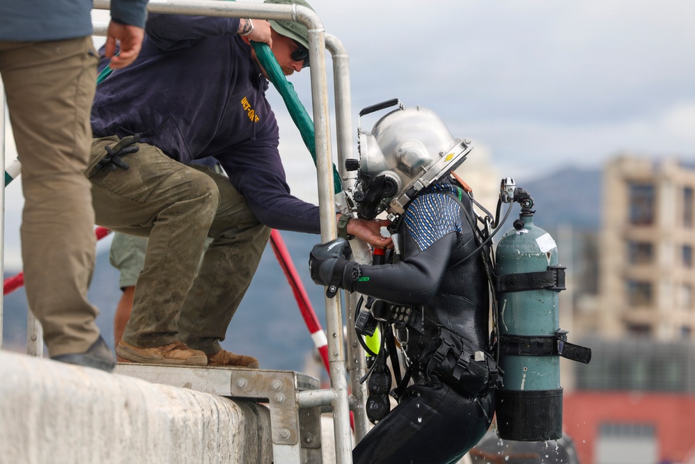 U.S. Navy Seabee Divers Conduct Underwater Infrastructure Repairs in Croatia
