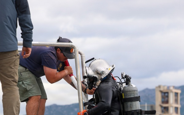 U.S. Navy Seabee Divers Conduct Underwater Infrastructure Repairs in Croatia