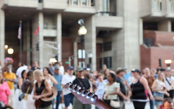 Navy Band Northeast's Rhode Island Sound Performs at Faneuil Hall Marketplace during Sail Boston
