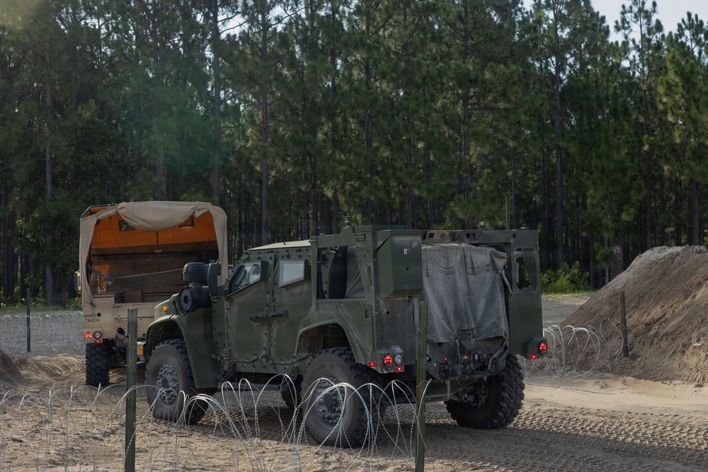 8th Engineer Support Battalion executes a Marine Corps Combat Readiness Evaluation