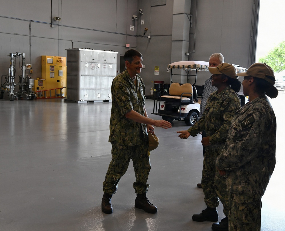 Rear Adm. Greg Huffman, commander, NETC visit to SCSTC Mayport