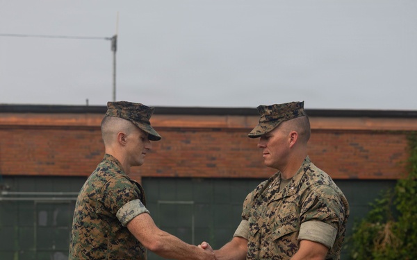 Capt. Nathan Price Relinquishes Command of Headquarters Company
