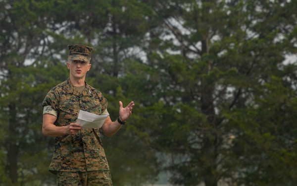 Capt. Nathan Price Relinquishes Command of Headquarters Company