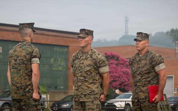 Capt. Nathan Price Relinquishes Command of Headquarters Company