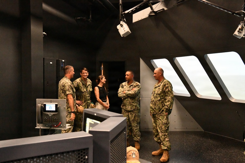 Rear Adm. Greg Huffman, commander, NETC visit to SCSTC Mayport