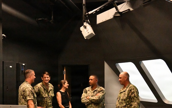 Rear Adm. Greg Huffman, commander, NETC visit to SCSTC Mayport