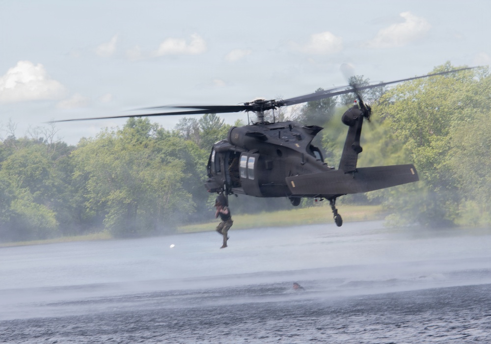 Illinois National Guard Helocast at Fort McCoy