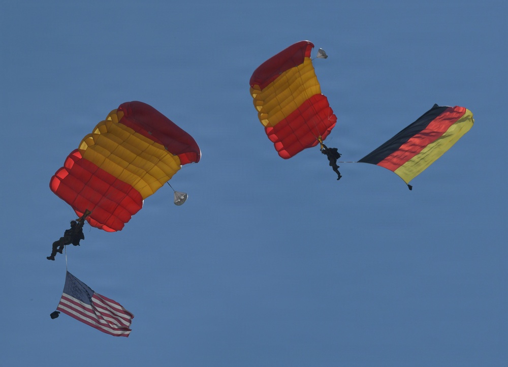 Paratroopers deliver flags to Garmisch German-American Friendship Day