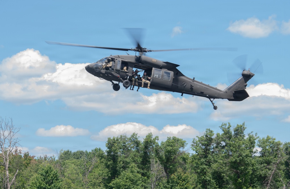 Illinois National Guard Helocast at Fort McCoy