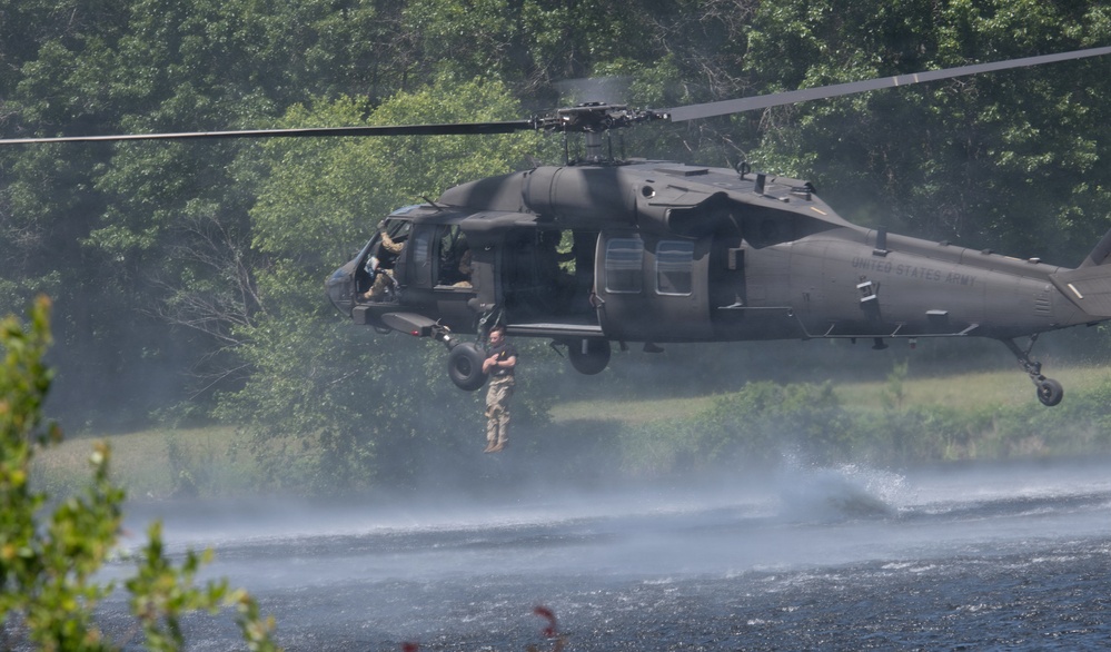 Illinois National Guard Helocast at Fort McCoy