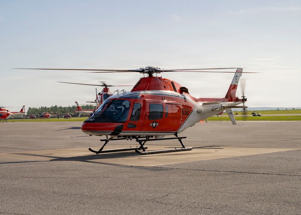 TH-73A Thrasher Lands on NAS Whiting Field Flightline