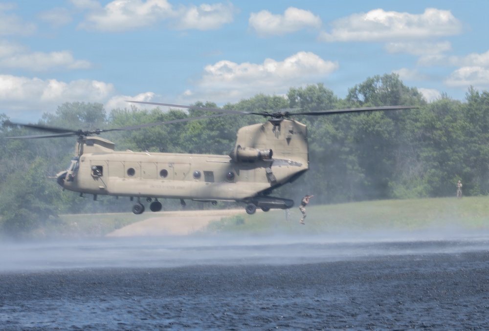 Illinois National Guard Helocast at Fort McCoy