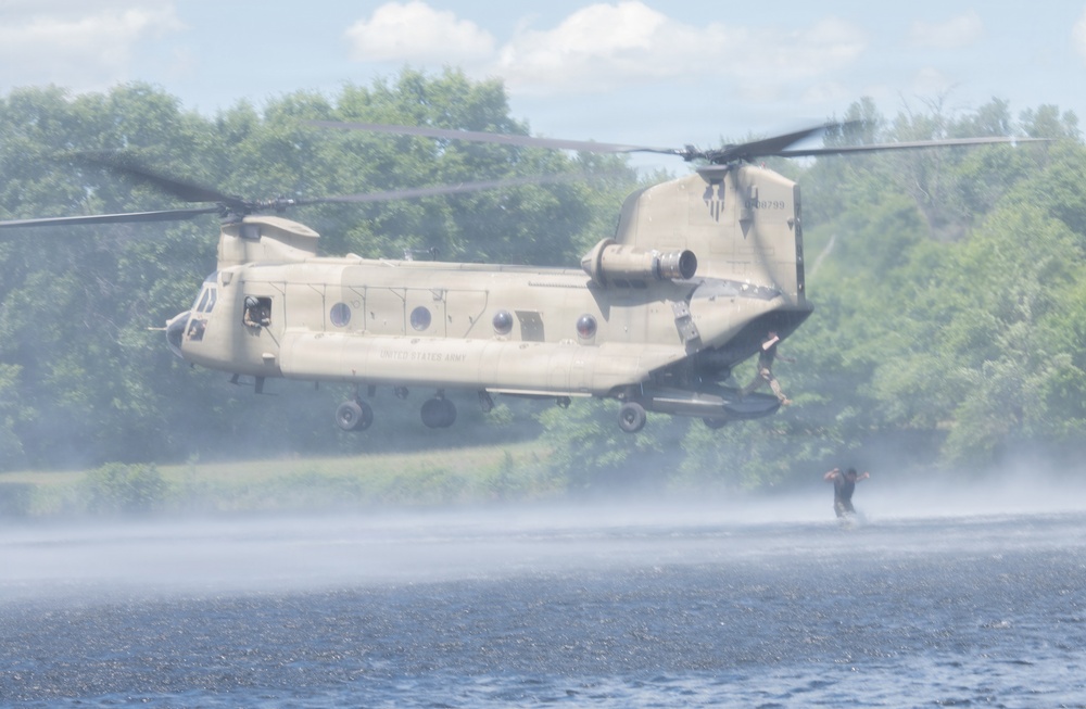 Illinois National Guard Helocast at Fort McCoy