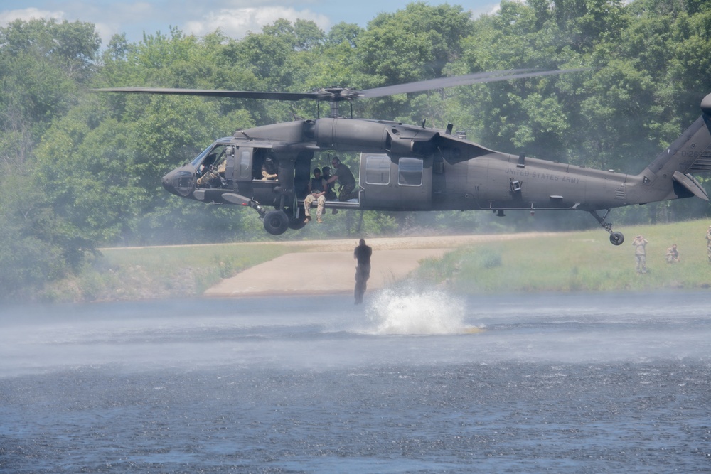 Illinois National Guard Helocast at Fort McCoy