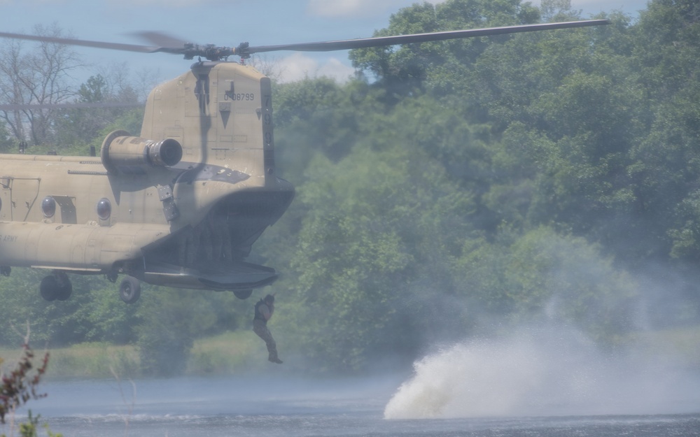 Illinois National Guard Helocast at Fort McCoy