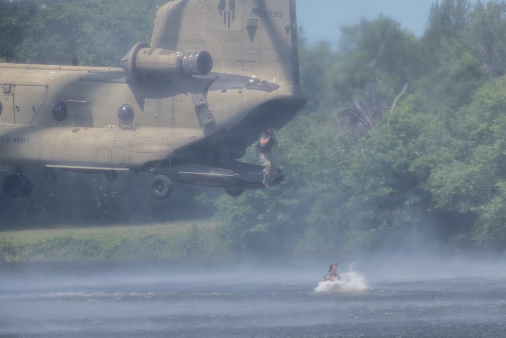 Illinois National Guard Helocast at Fort McCoy