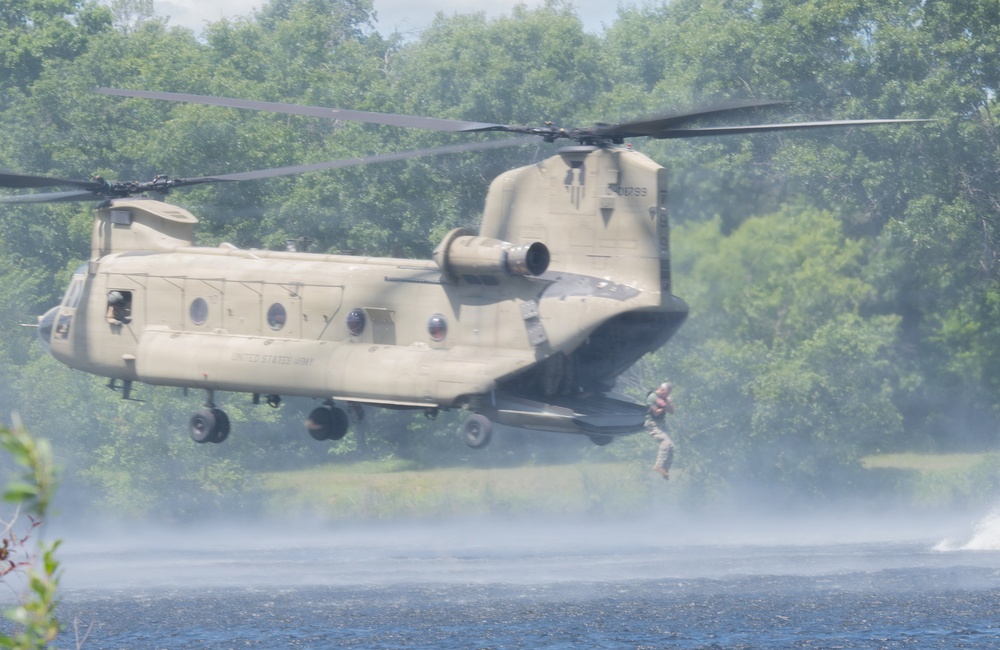 Illinois National Guard Helocast at Fort McCoy