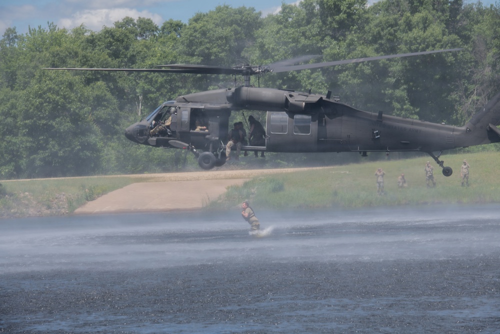 Illinois National Guard Helocast at Fort McCoy