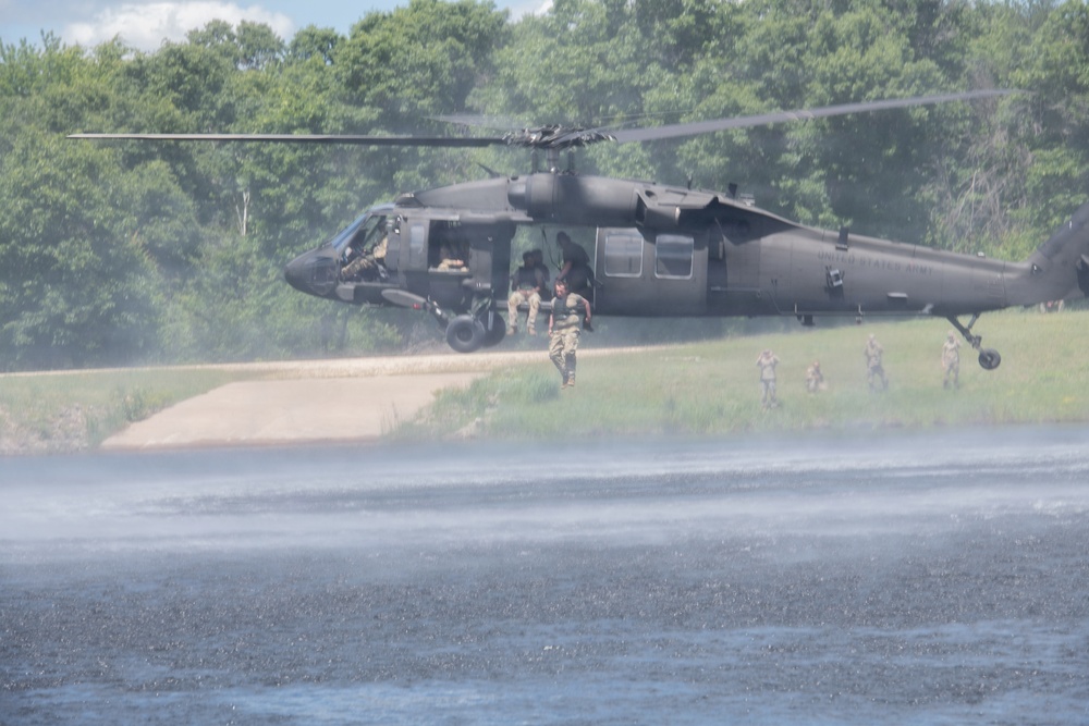 Illinois National Guard Helocast at Fort McCoy