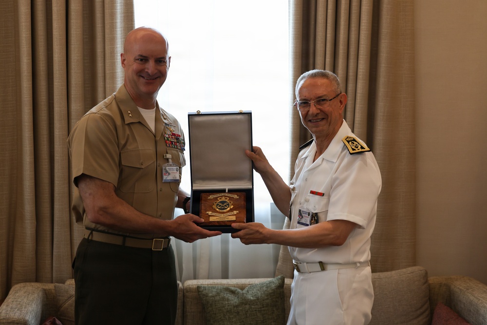 AMFS 2026 gift exchange between Royal Moroccan Navy, U.S. Marine Corps