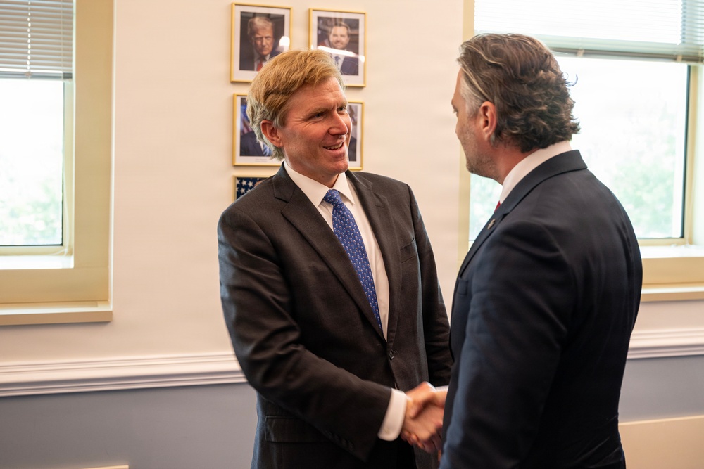 USW (P) Colby hosts Polish Head of the National Security Bureau Bartosz Grodecki and delegation